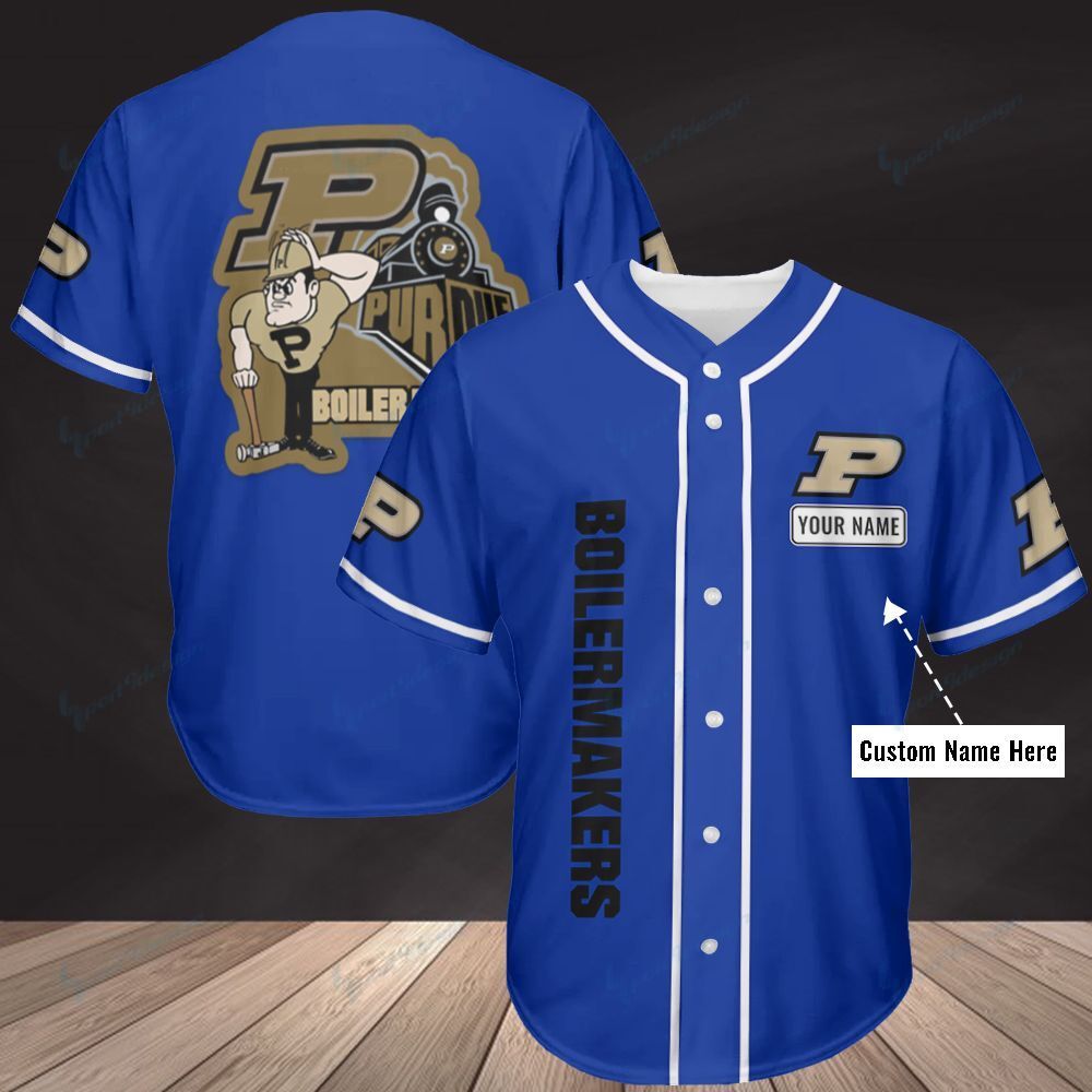 Purdue Boilermakers Personalized Baseball Jersey Shirt 340