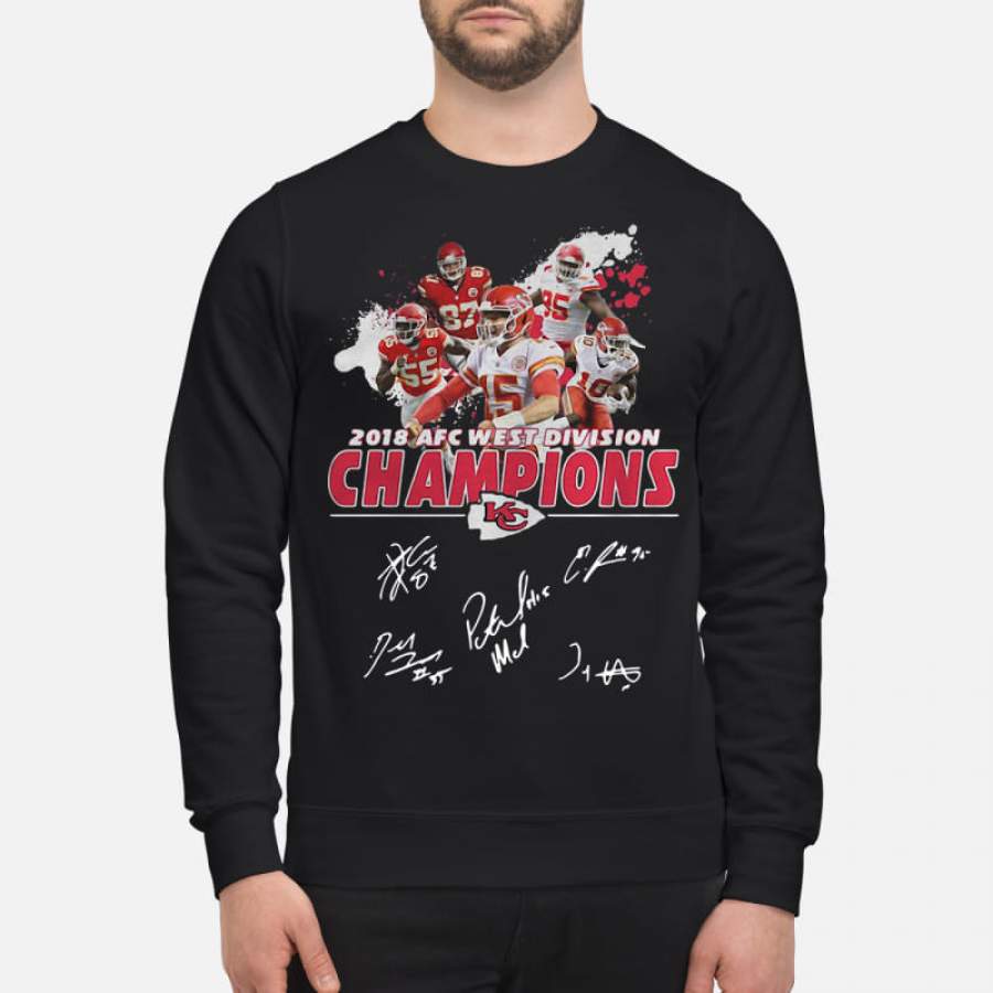 2018 AFC west division Champions Kansas City Chiefs Sweatshirt