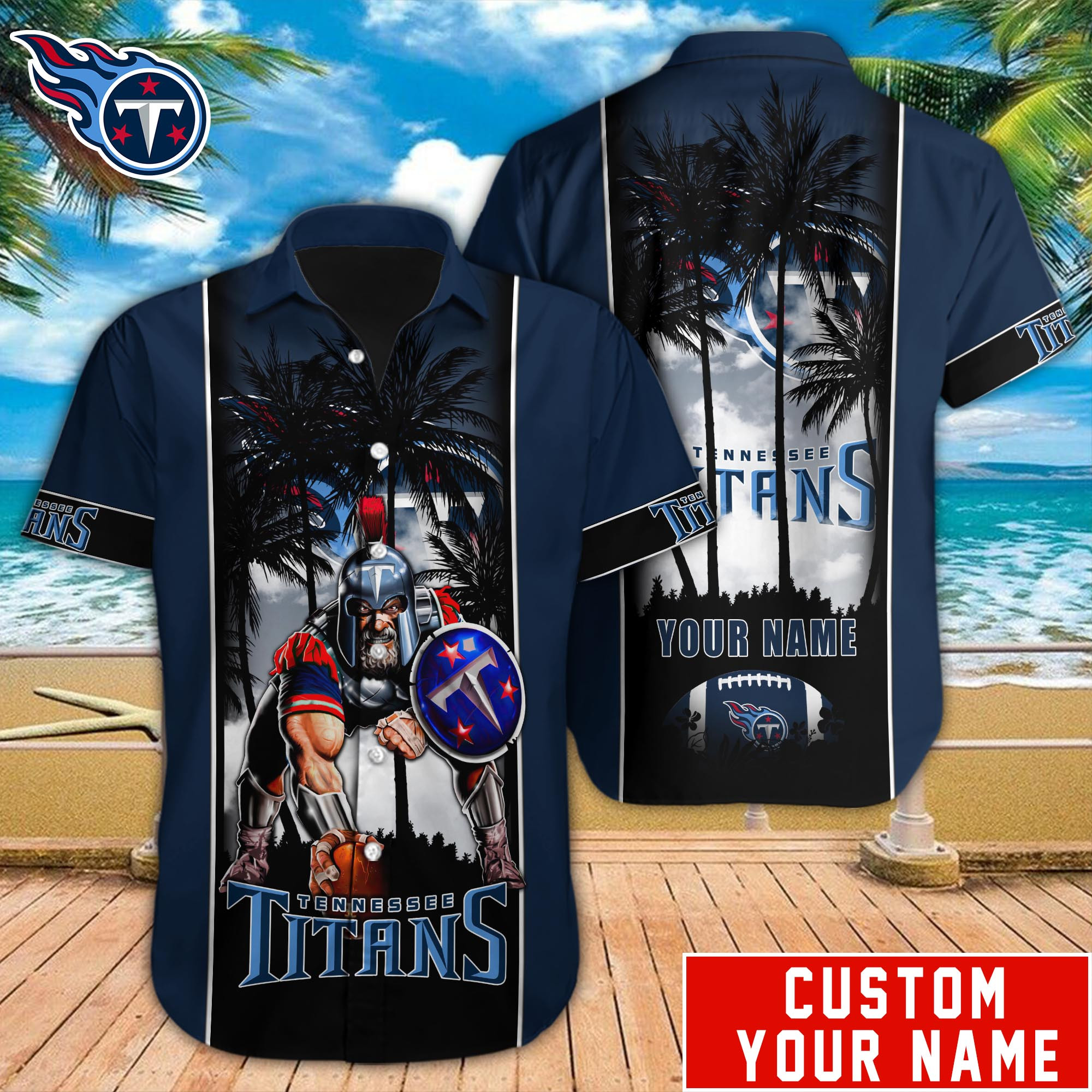 Tennessee Titans Nfl-Hawaiian Shirt Custom M-40801