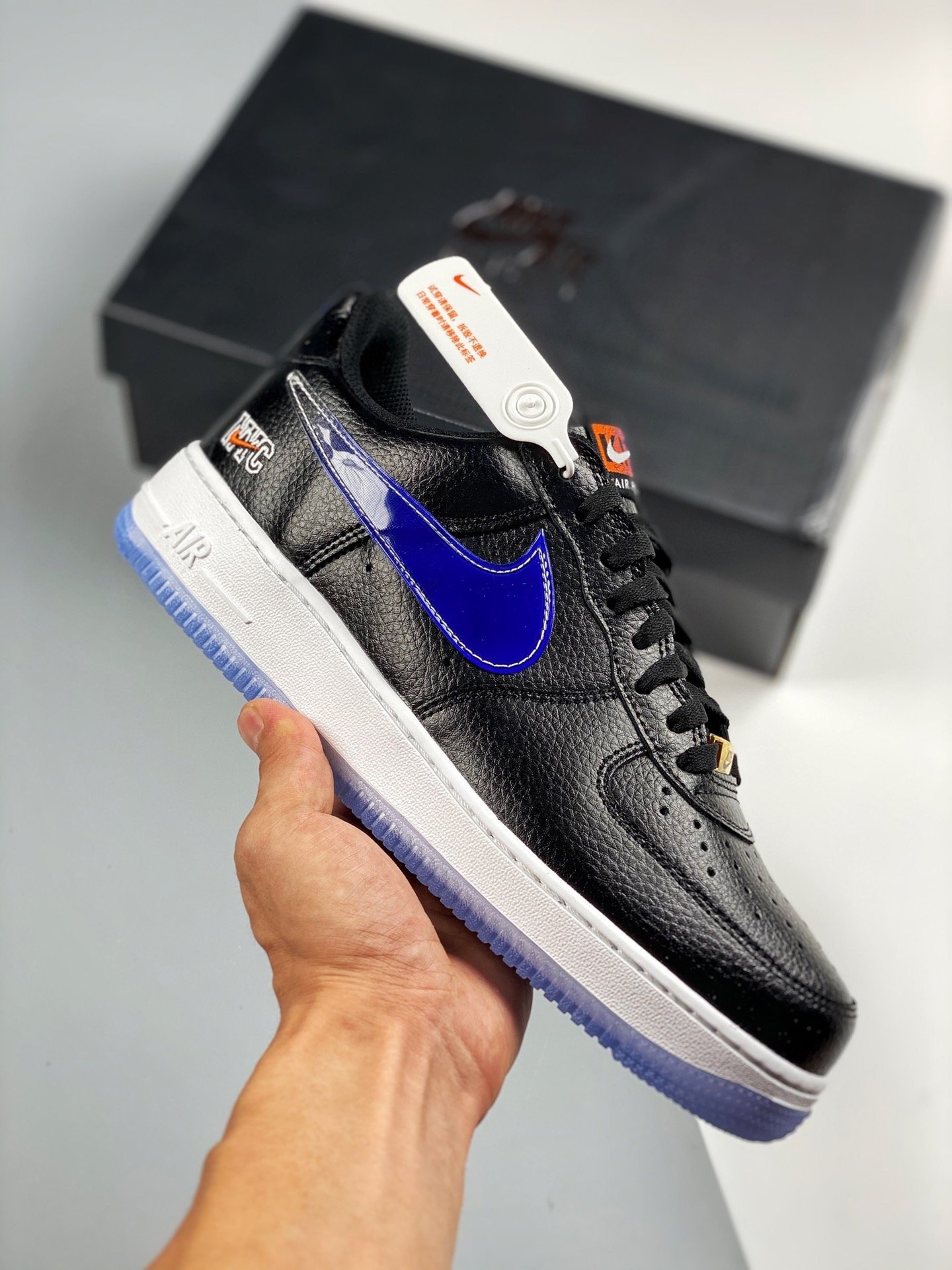 Kith x Nike Air Force 1 Low NYC BlackTeam Orange-Black-Rush Blue 5340799