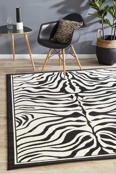 Zebra Art Home Decor Rectangle Area Rug 3