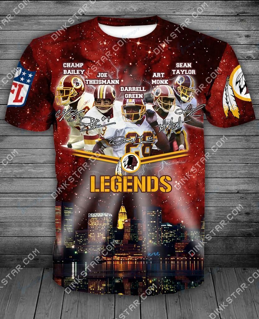 Washington Redskins Legends Signature Limited Edition All Over Print GTHD004