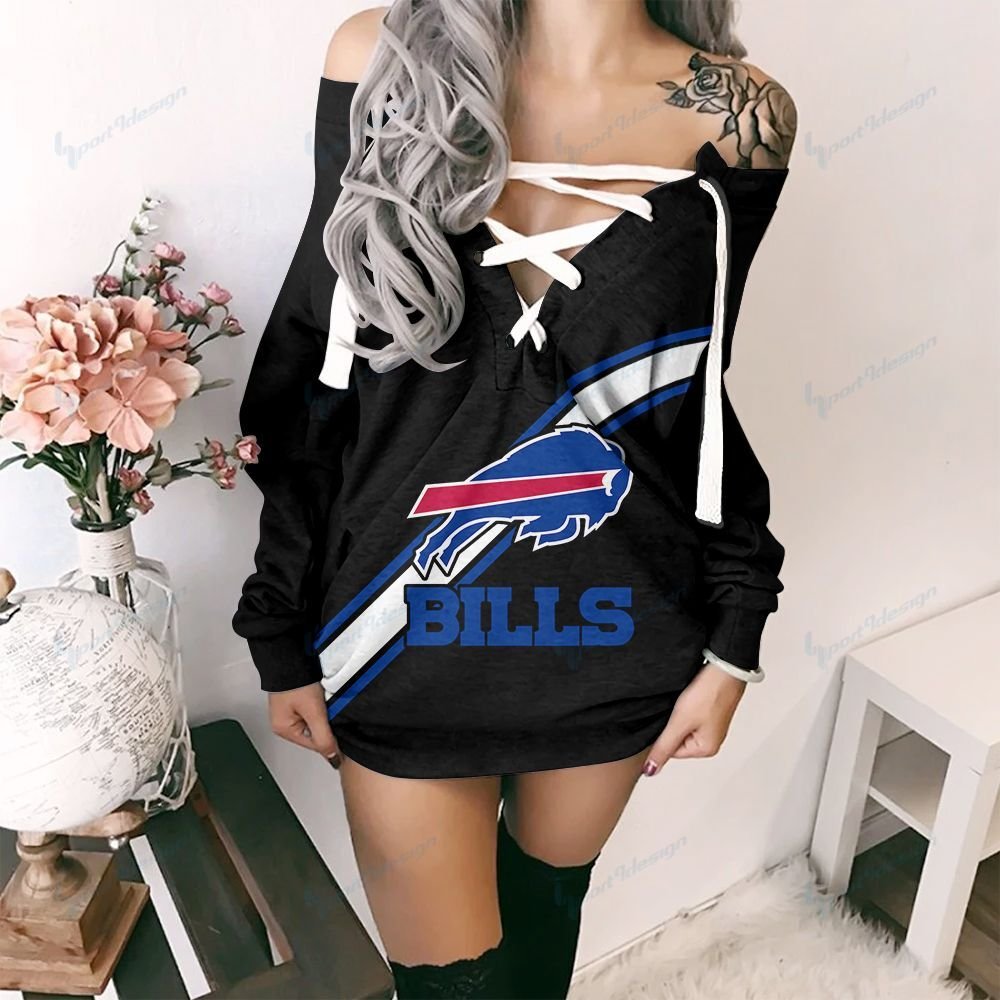 Buffalo Bills Lace-Up Sweatshirt 38