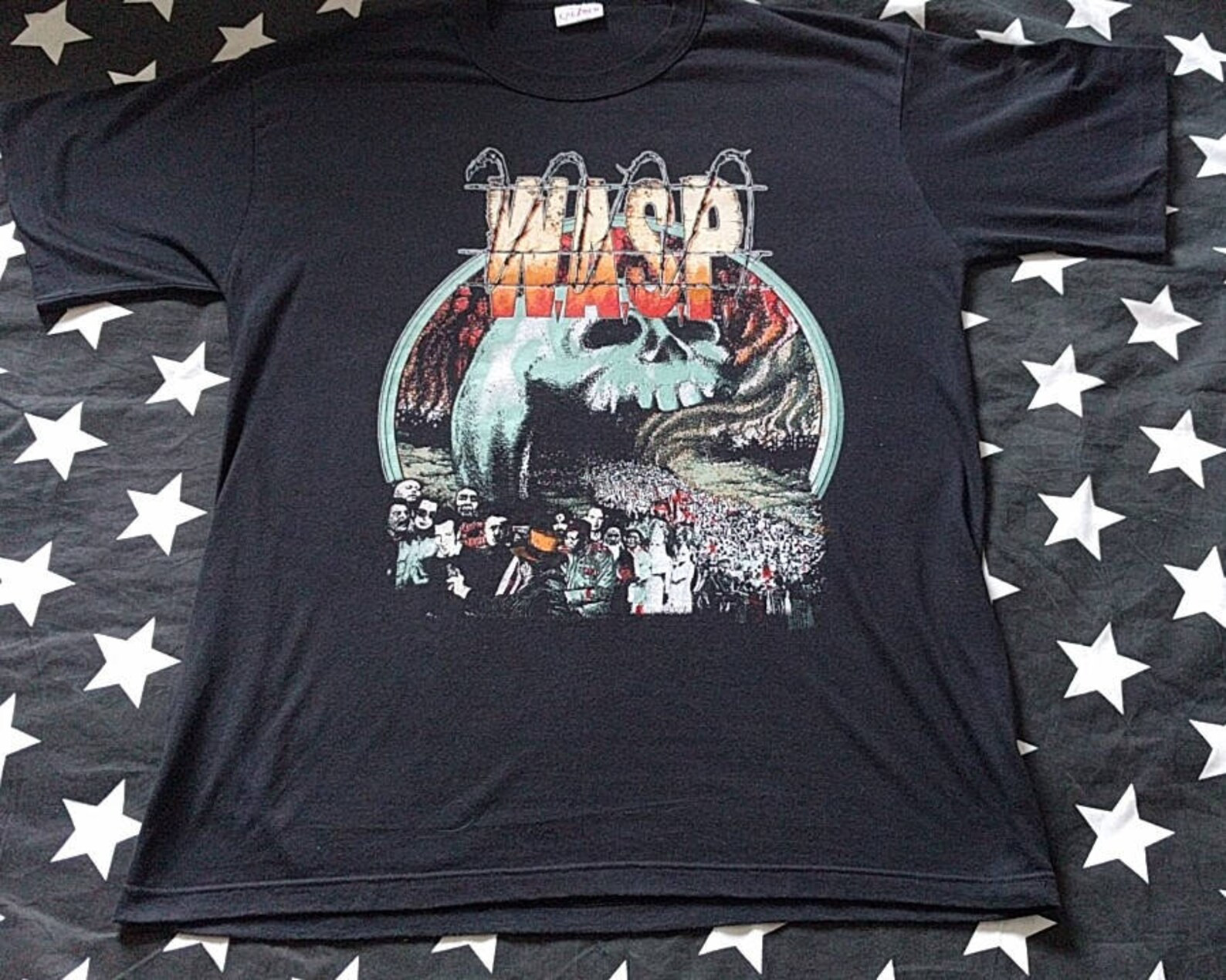 Wasp Headless Children European Tour 1989 Tour Shirt Vintage Heavy Glam Metal King Diamond Kiss Motley Crue Iron Maiden Ratt Judas Priest