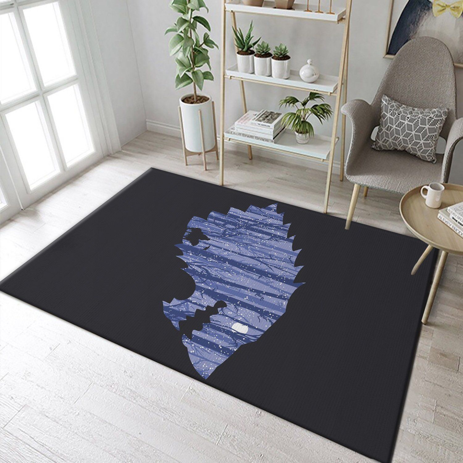 Wolf Of Winter Area Rug For Christmas, Living room and bedroom Rug, Home Decor Floor Decor