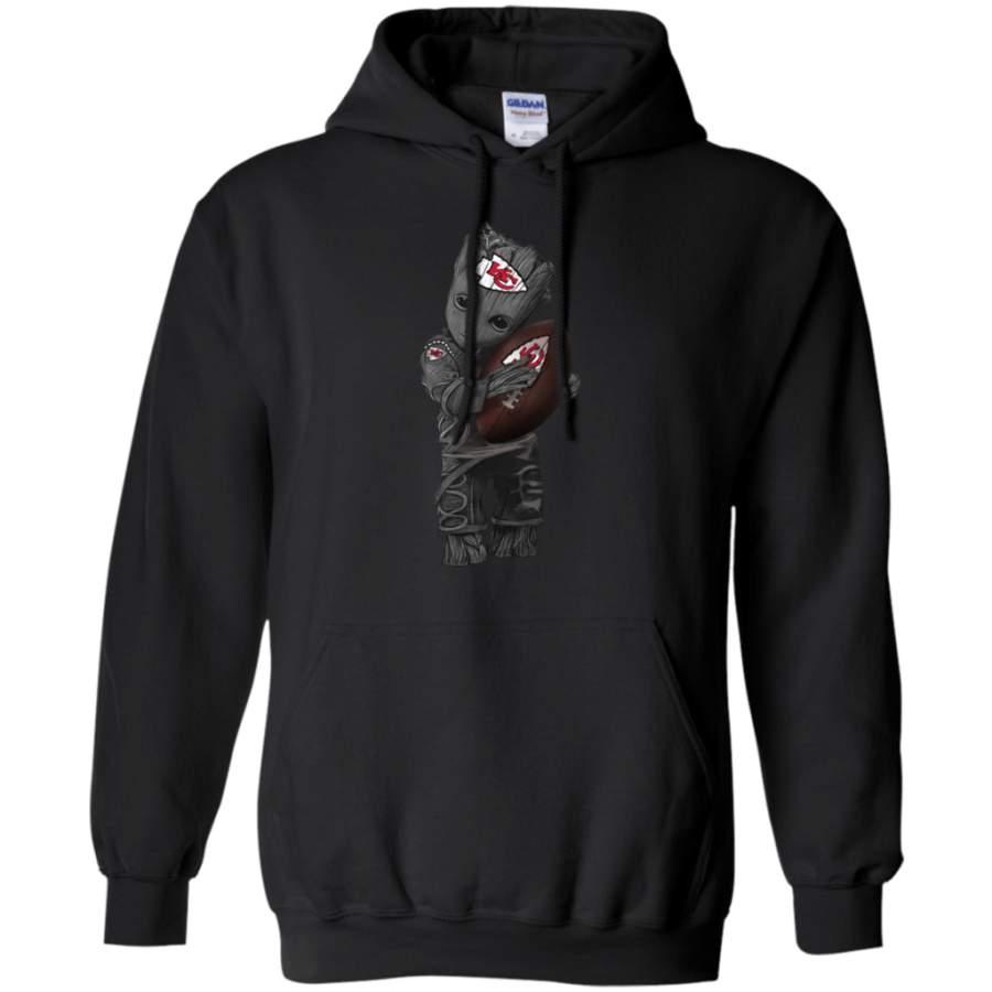 Baby Groot Kansas City Chiefs football shirt Hoodie