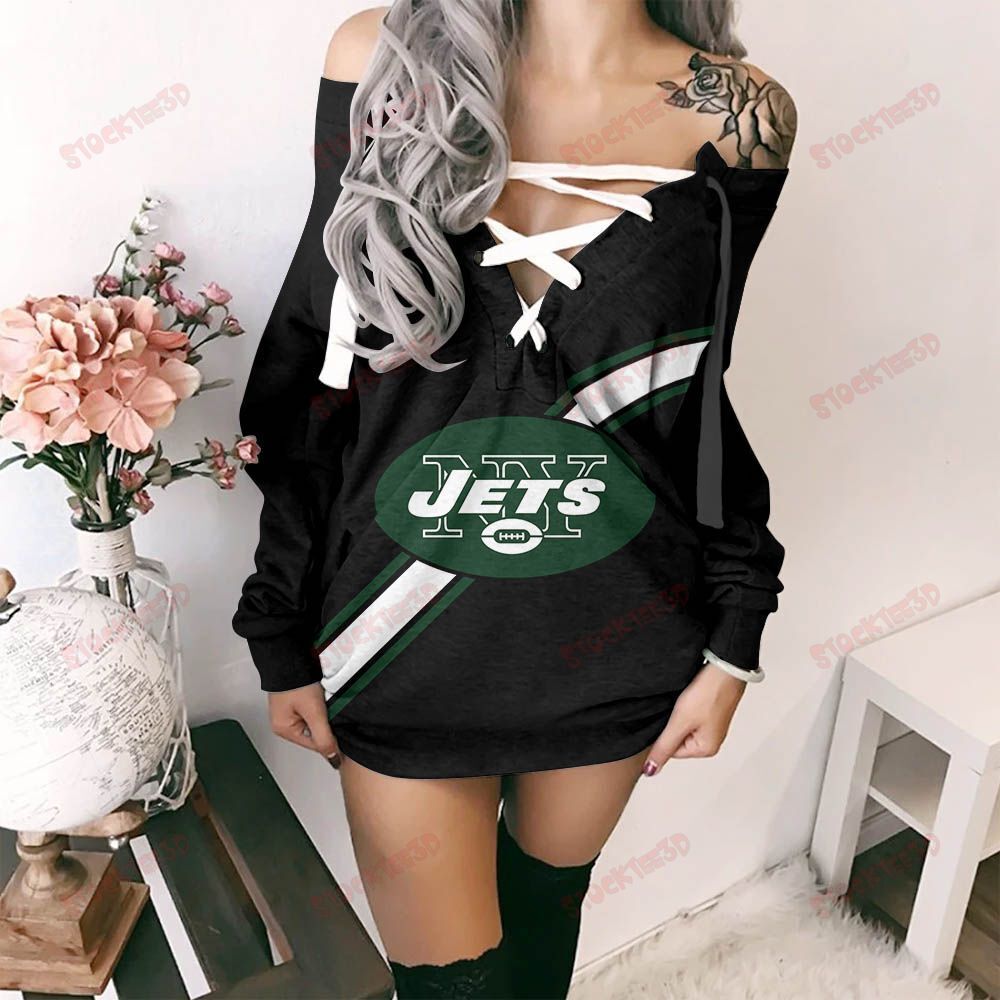 New York Jets Lace-Up Sweatshirt 54