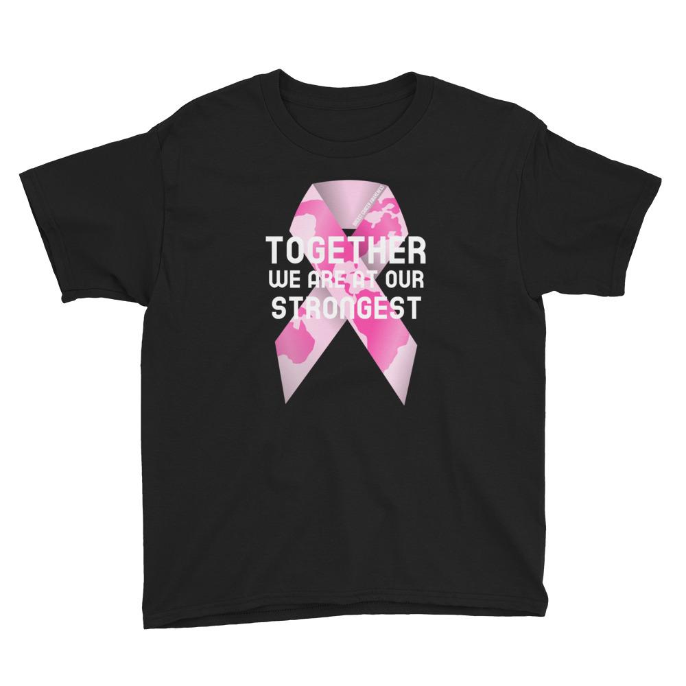 Breast Cancer Awareness Together We Are at Our Strongest Kids T-Shirt