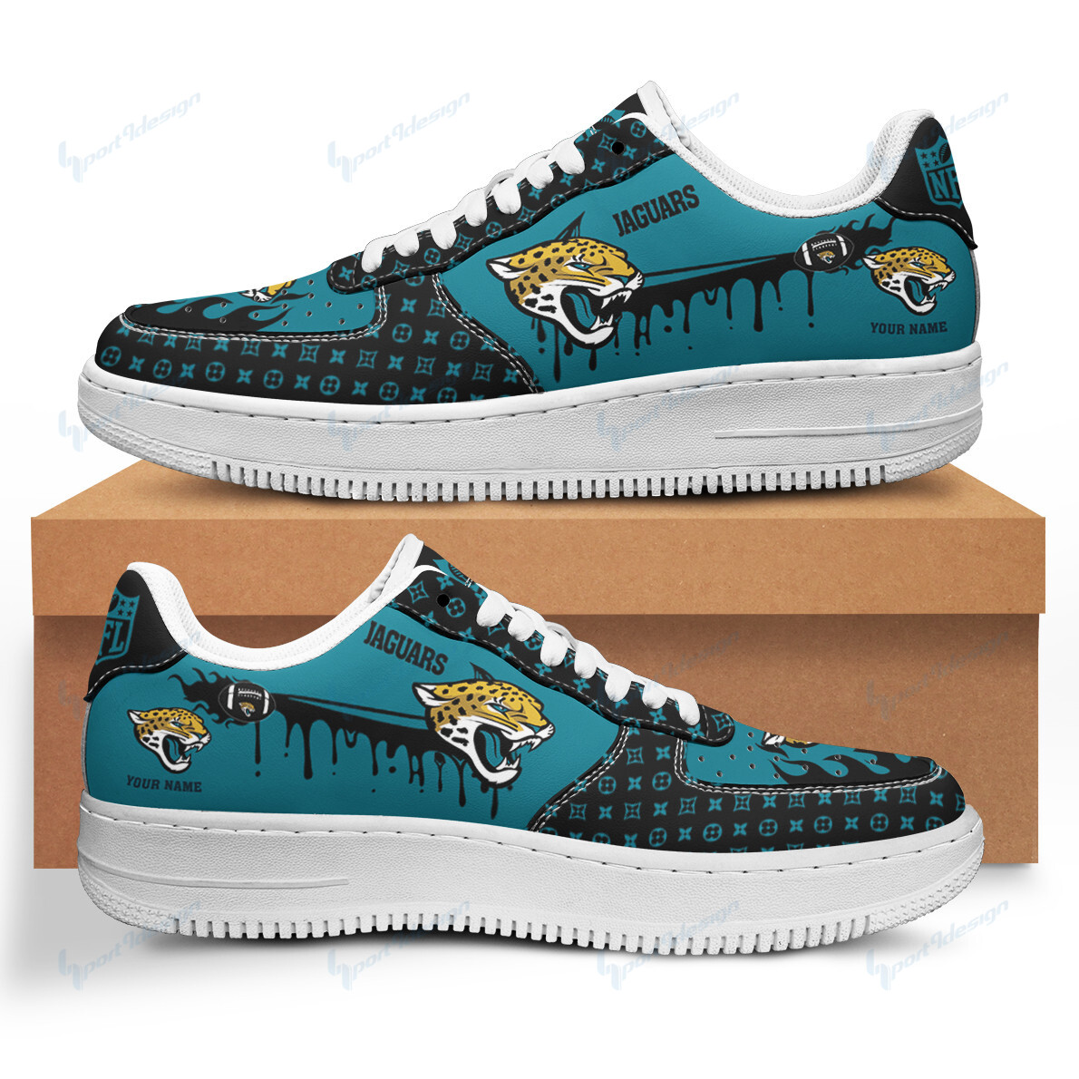 Jacksonville Jaguars Af1 Shoes Bg58