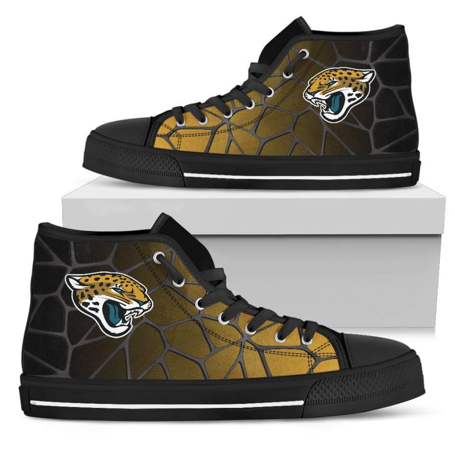 Colors Air Cushion Jacksonville Jaguars Gradient High Top Shoes