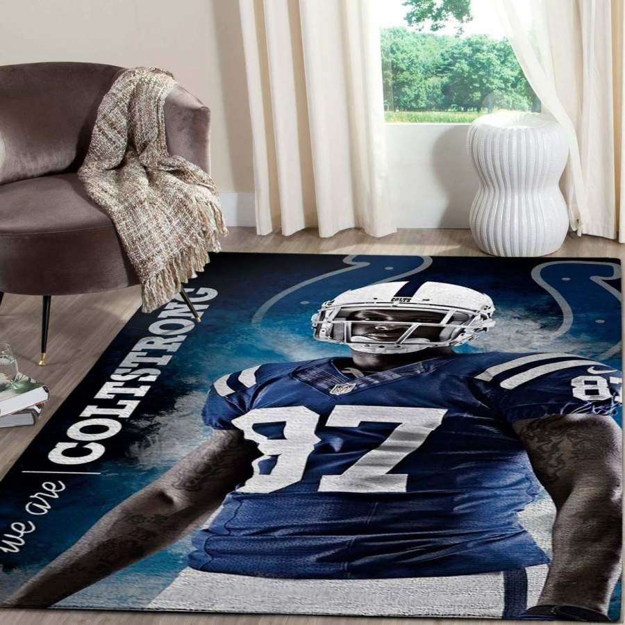 We Are Reggie Wayne 87 – Indianapolis Colts Area Rug BB221010, Football Floor Decor RCDD81F32105