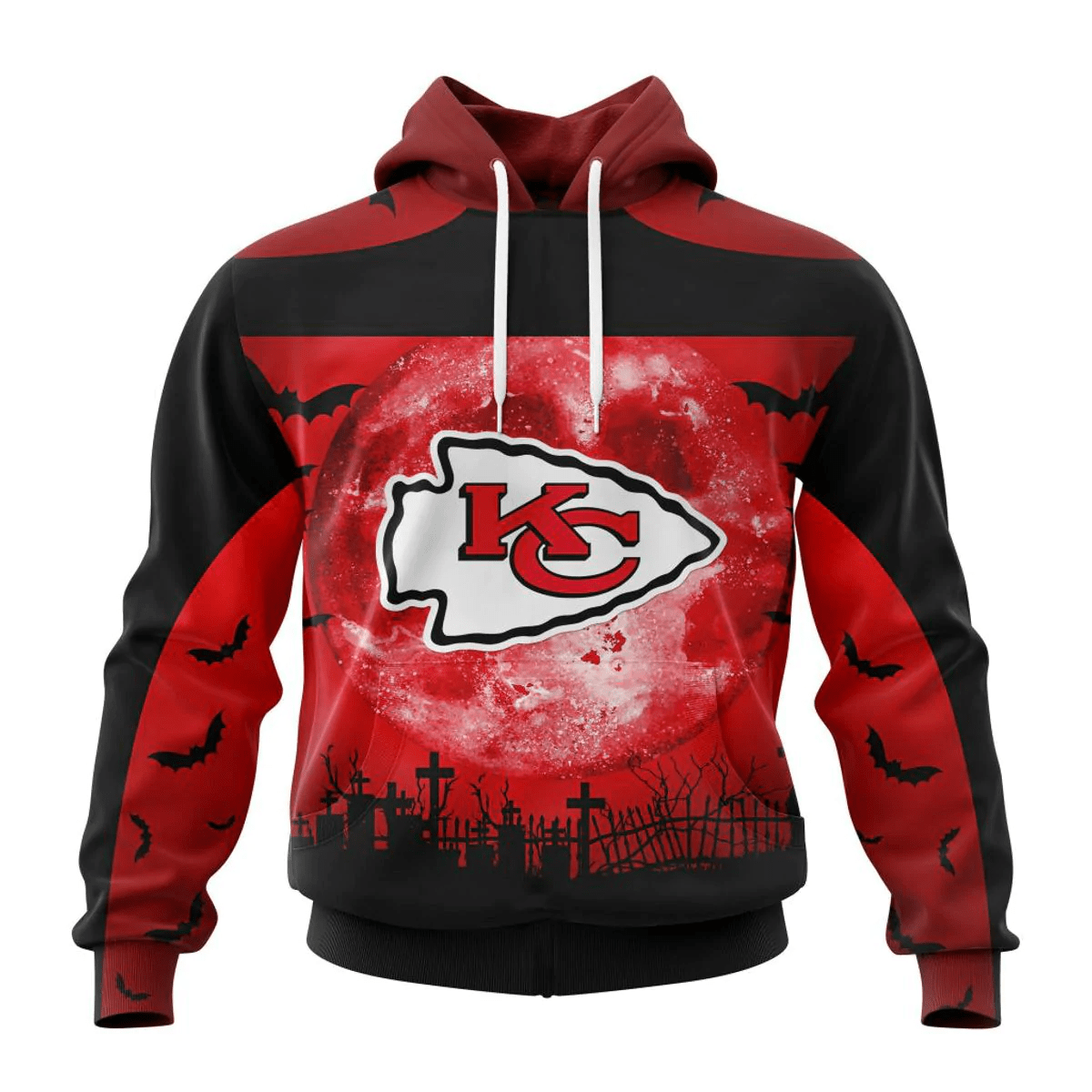 Kansas City Chiefs Hoodies Halloween Custom Name & Number