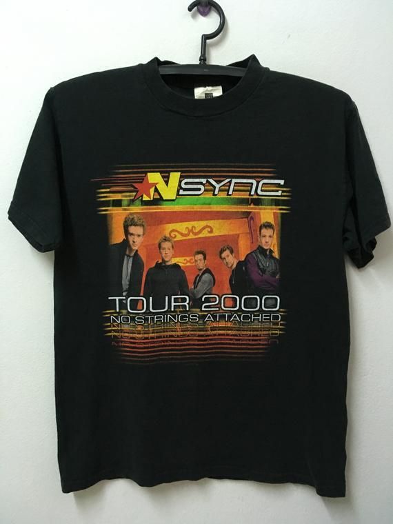 Vintage Nsync 2000 Tour No Strings Attached Boy Band Pop Shirt20 Shirt