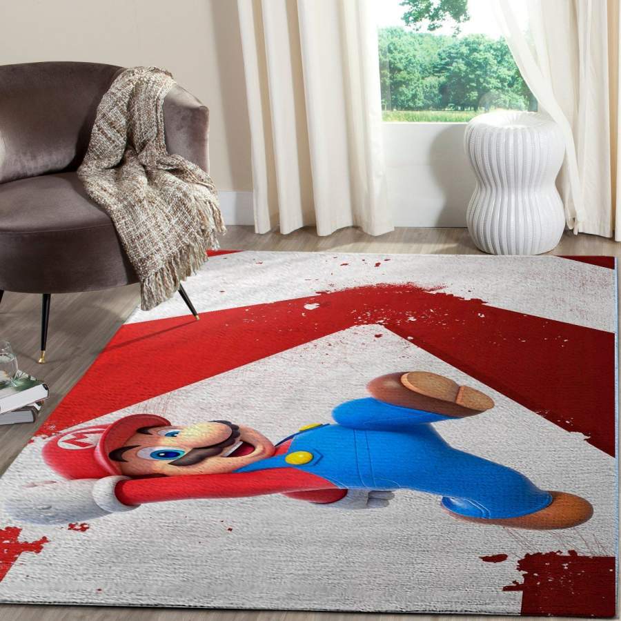 Super Mario Area Rug Nintendo Video Game GFD 191206