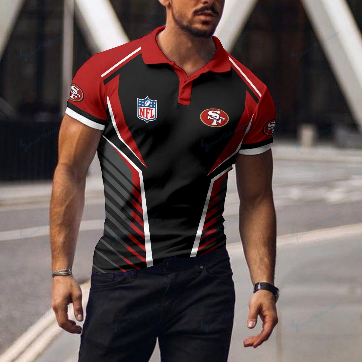 San Francisco 49ers Polo T-shirt 055