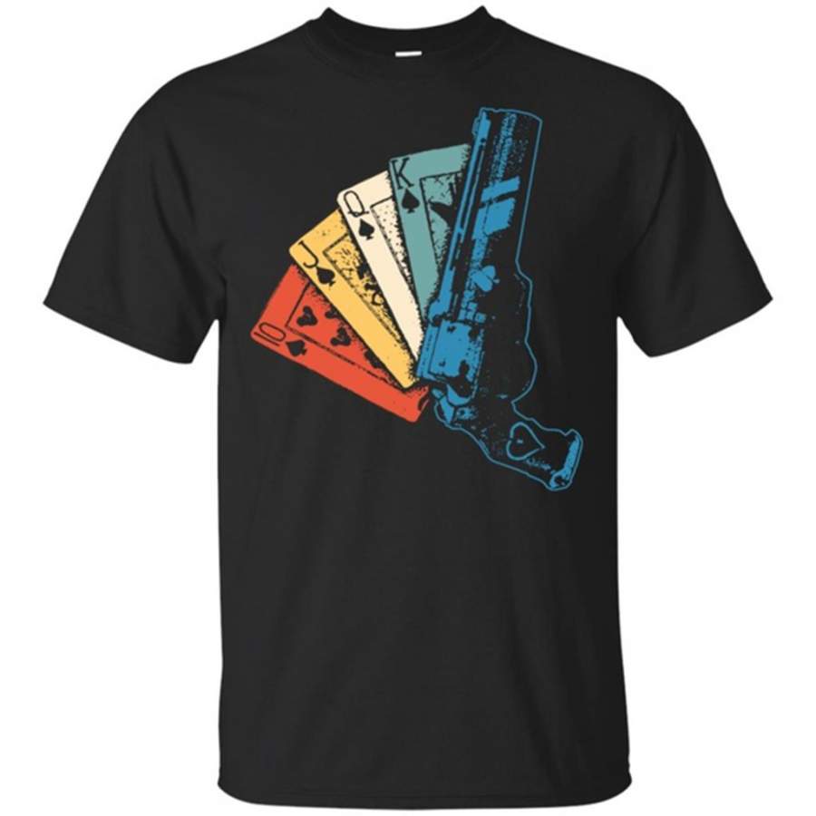 Vintage Ace -Of- Spades Gift for Men Unisex Short Sleeve-Gun Mens T-shirt