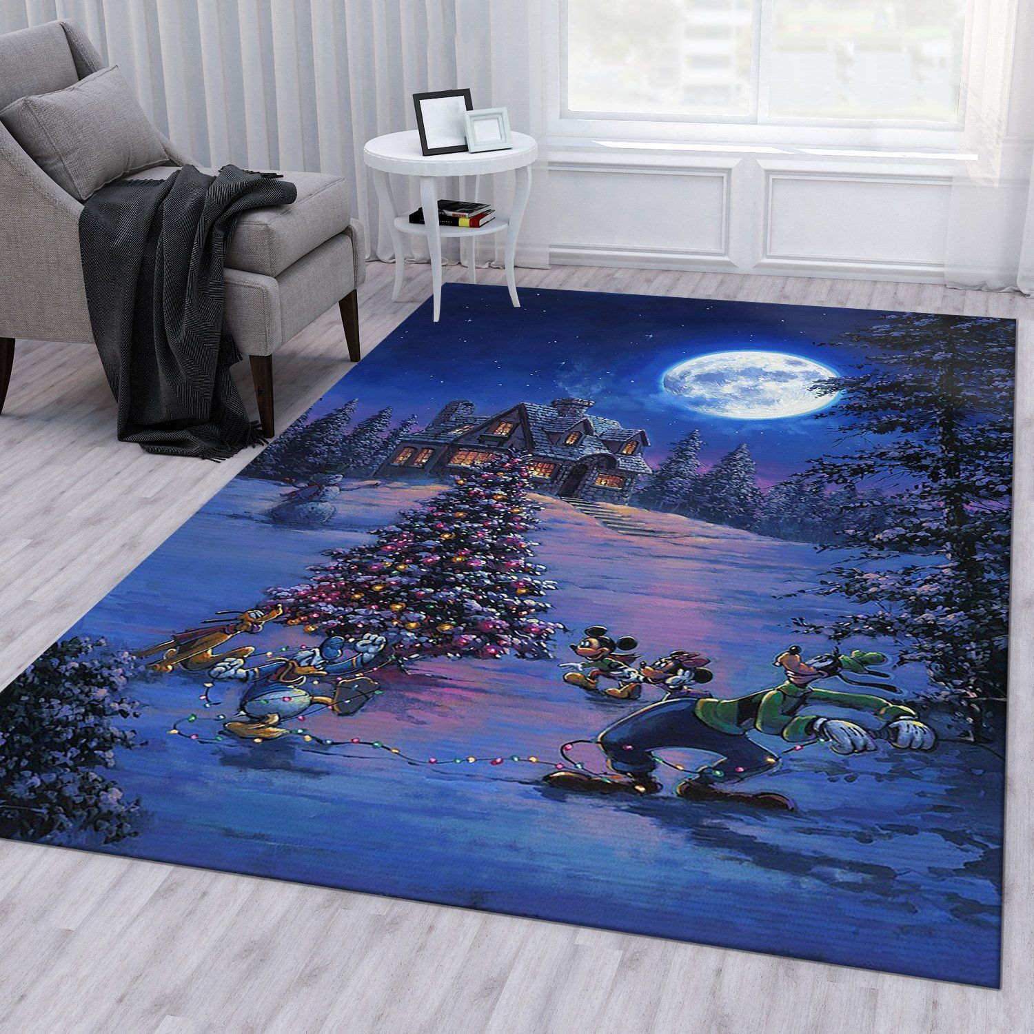 Winterlights Noel Gift Rug Living Room Rug Home Decor Area Rug For Living Room Bedroom Rug Home Decor