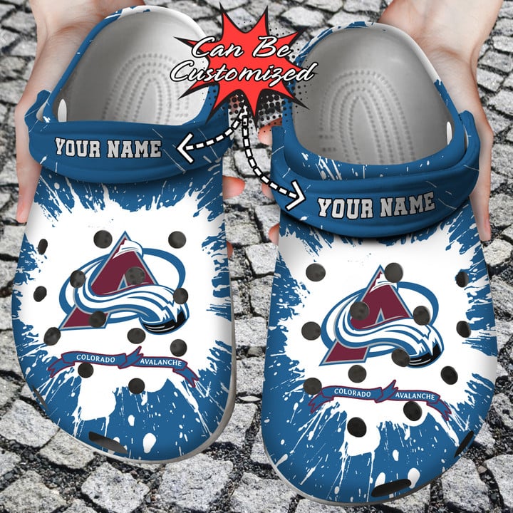 Hockey Crocs – Personalized Colorado Avalanche Team Clog Shoes