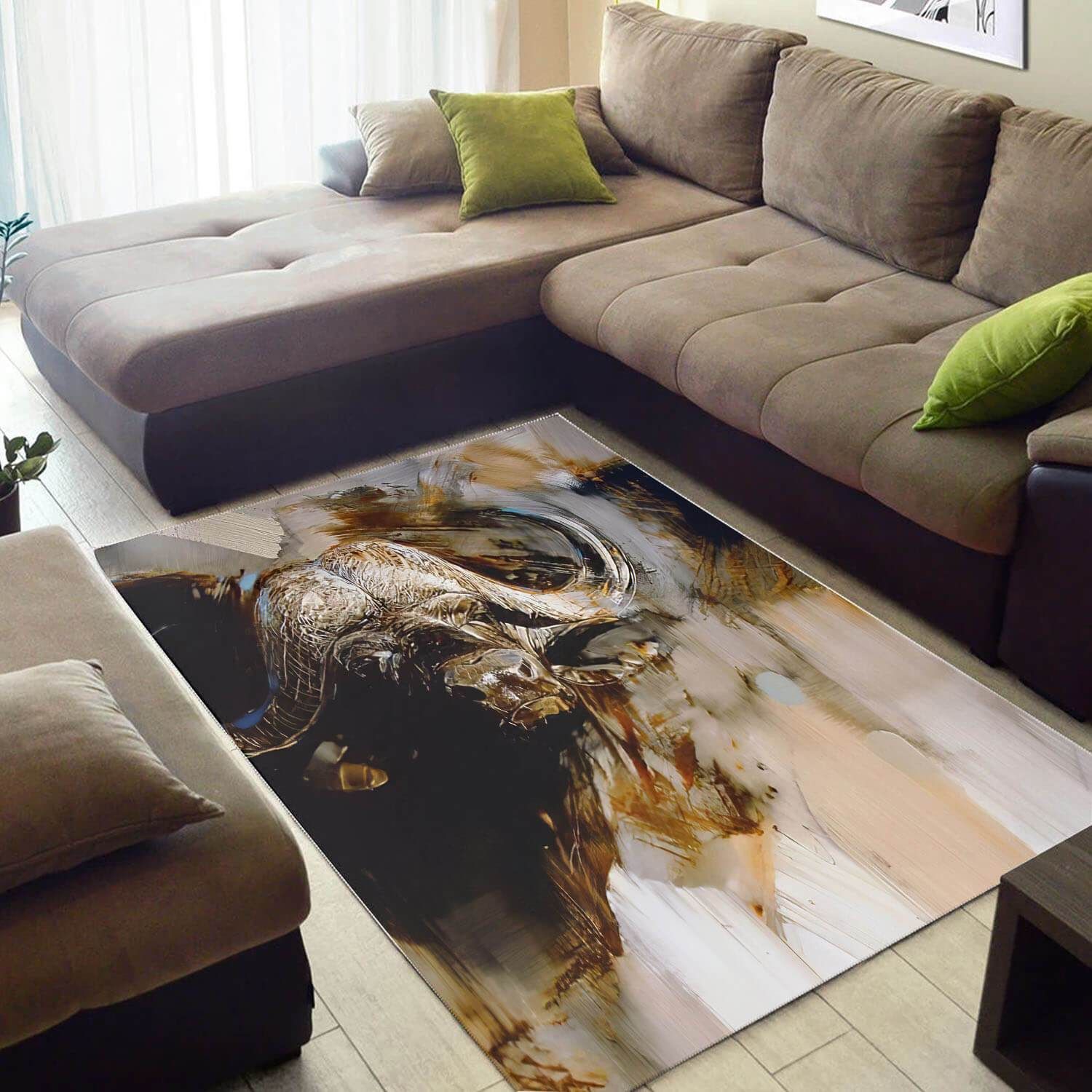 Beautiful African Area Rug Colorful African Themed Animals African Large Rug African Inspired Living Room Bps3016