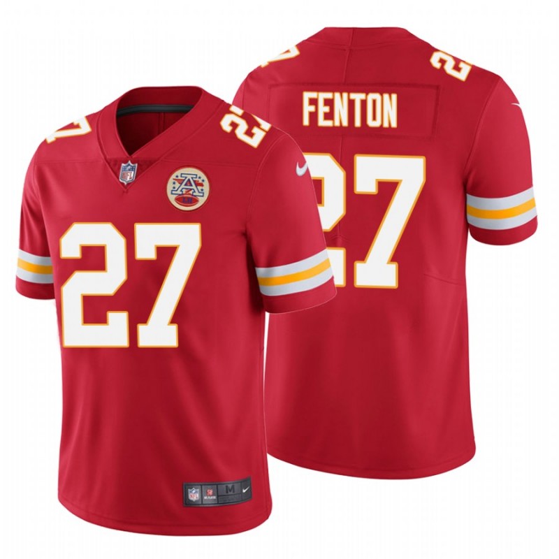 Men’S Rashad Fenton #27 Kansas City Chiefs Vapor Untouchable Limited Red Jersey – All Stitched, Embroidery