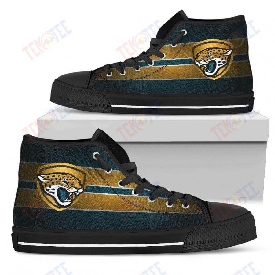 Mens Womens Jacksonville Jaguars High Top Shoes The Shield Shoes TMT258