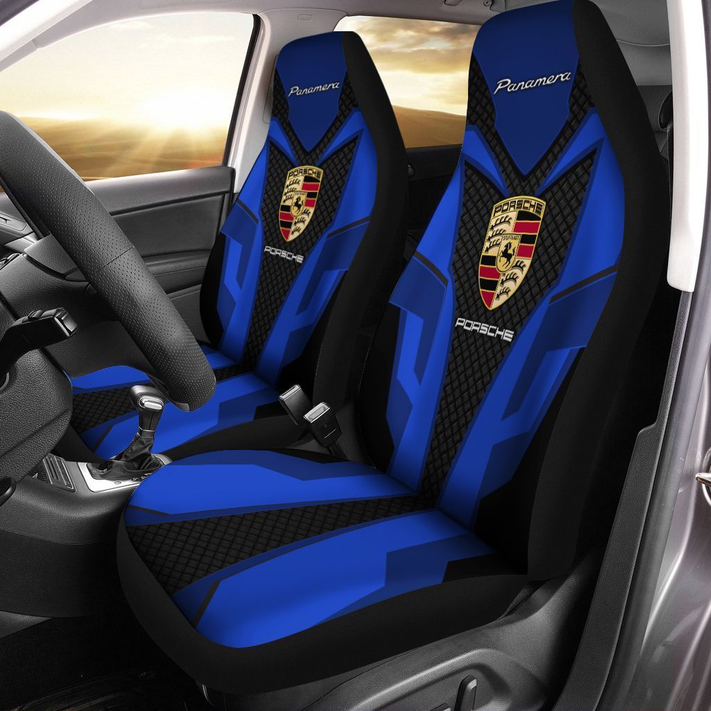 Porsche Panamera Lph Car Seat Cover (Set Of 2) Ver 1 (Blue)