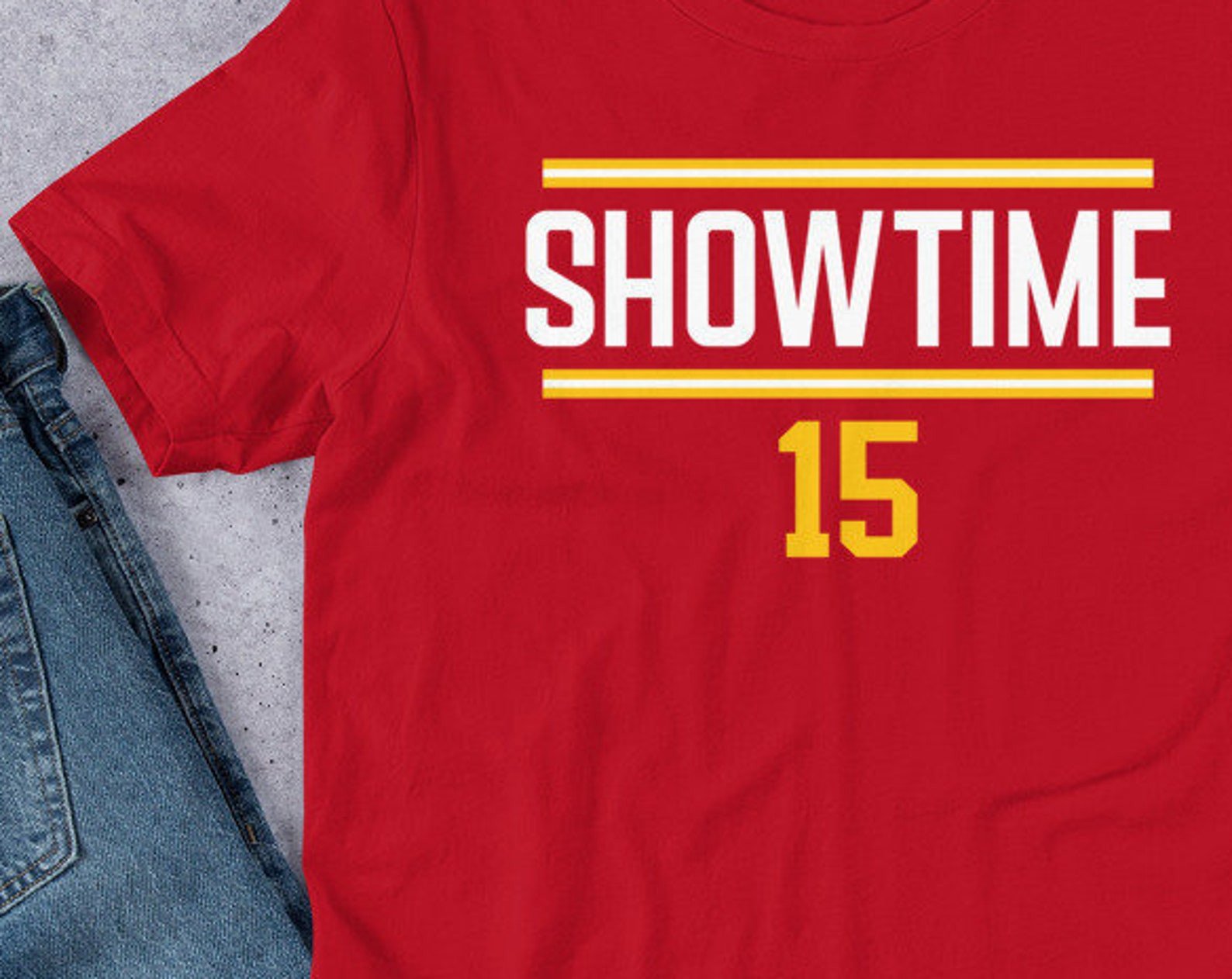 Limited Edition Showtime 15 Patrick Mahomes Kansas City Chiefs Super Bowl Chiefs Mahomes T Shirt