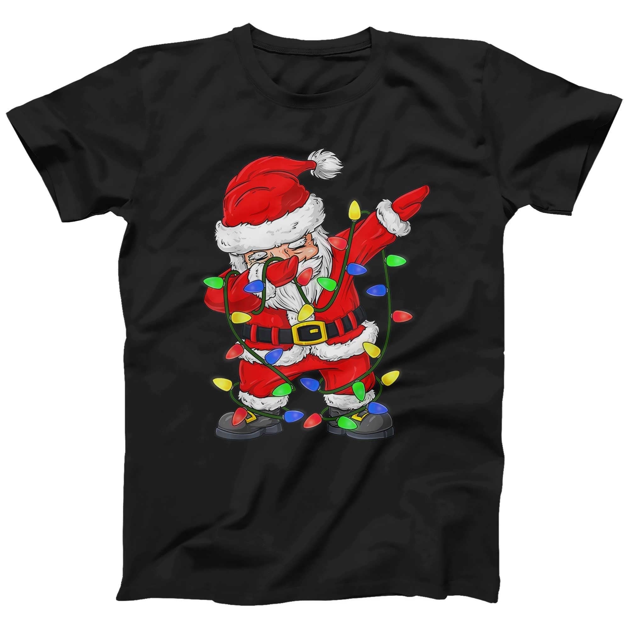 Dabbing Santa T-shirt for Kids Men and Women Printed Tee Funny Xmas Gift Plus size Xmas Gift