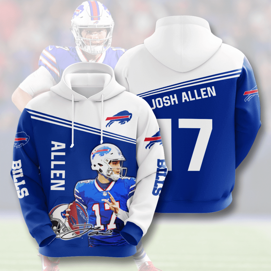 Josh Allen Buffalo Bills Buffalo Bills 65 Unisex 3D Hoodie Gift For Fans