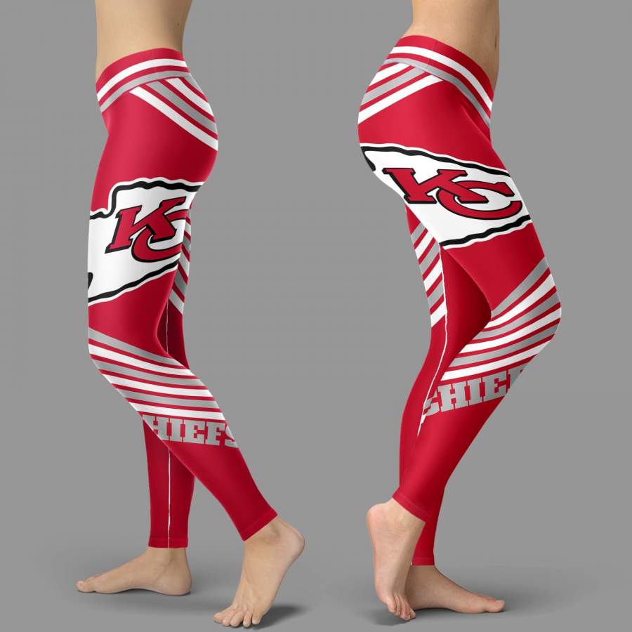 Straight Cute Beautiful Attractive Kansas City Chiefs Leggings