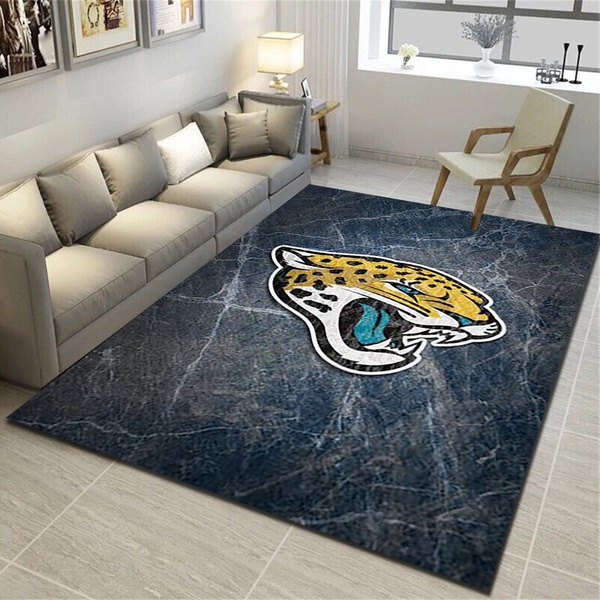 Jacksonville Jaguars Rug, Football Team Living Room Bedroom Carpet, Man Cave Floor Mat