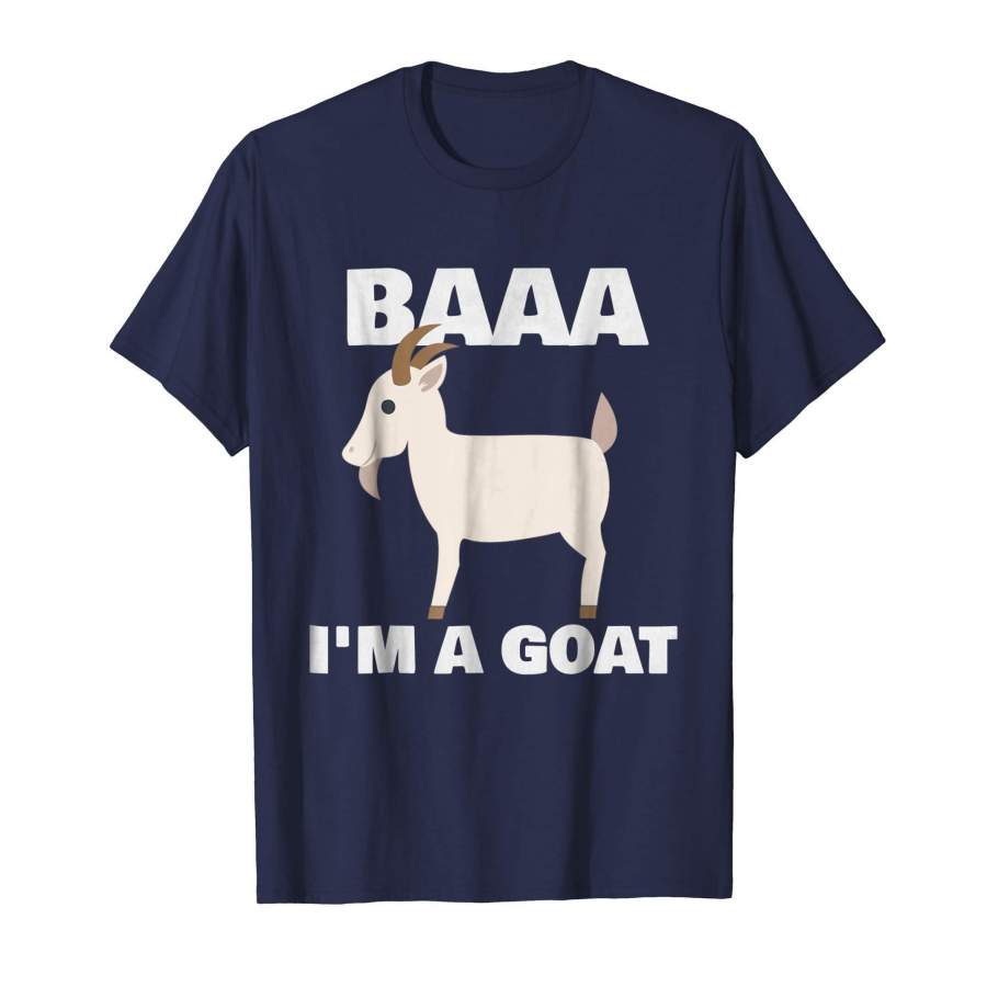 Baa I’m A Goat Costume Animal Funny Halloween Party T-Shirt