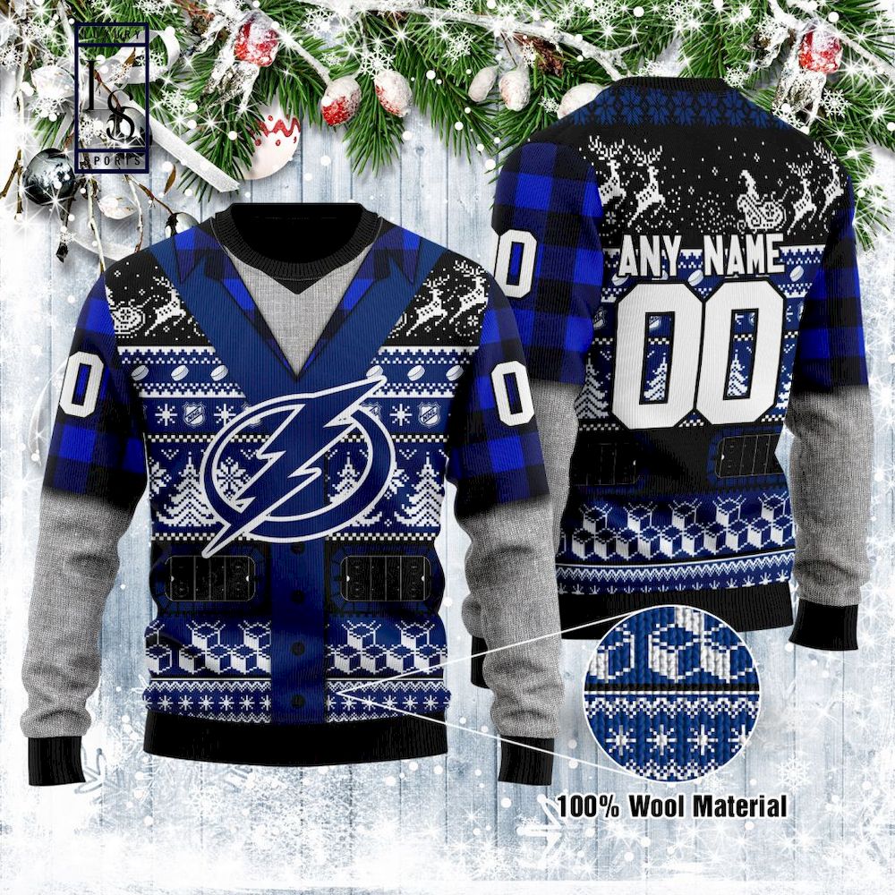 Personalized Tampa Bay Lightning Custom Name Gift For Fan Ugly Wool