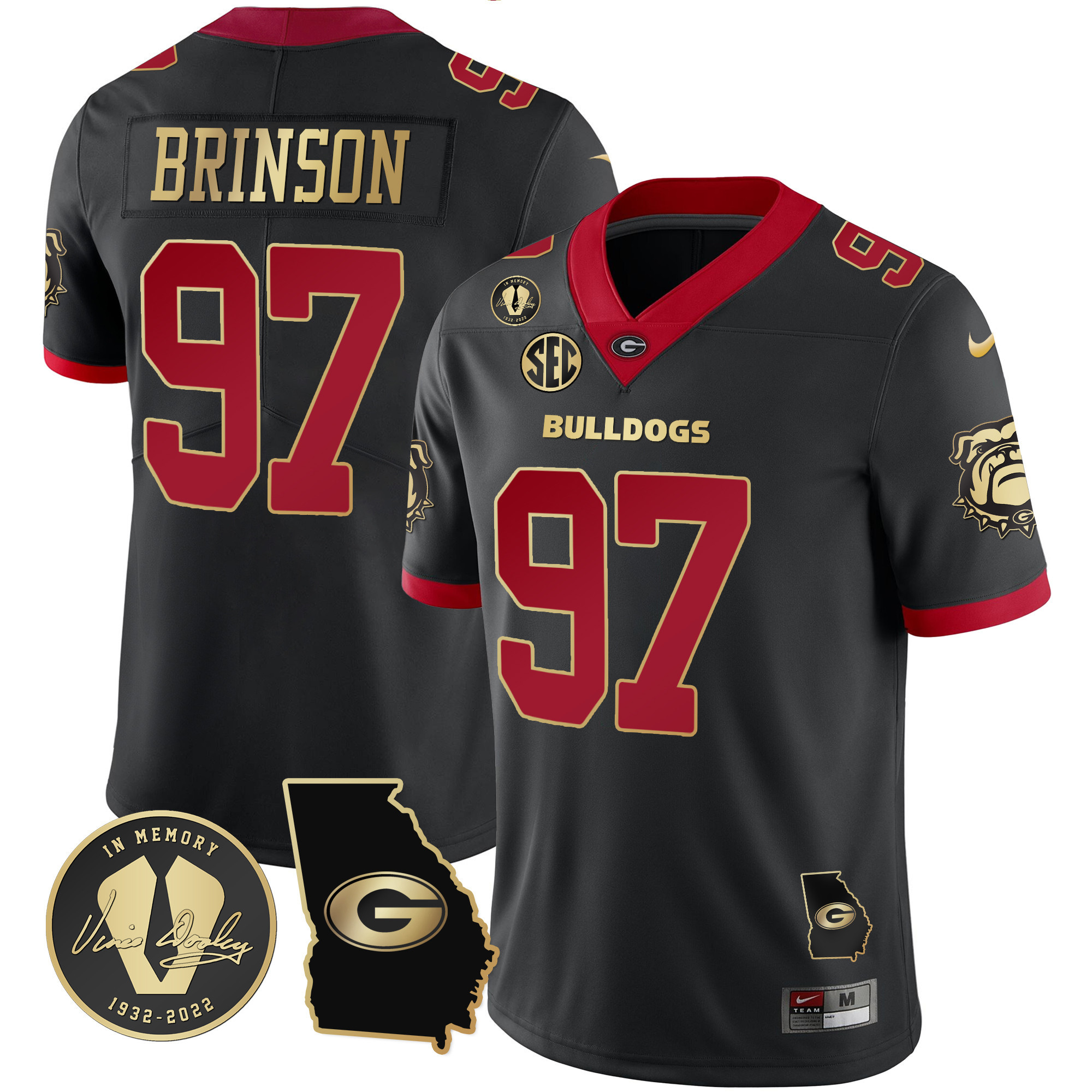 Warren Brinson Georgia Bulldogs 2023 Vapor Jersey – All Stitched