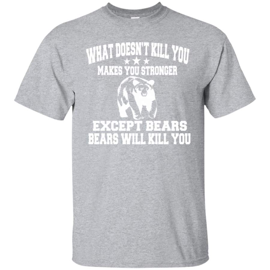 Bears Shirts Grizzly T shirt Grizzly Tee Bear Tee Camping Shirt Funny T-shirt Grizzly Bear Shirt Funny Hunter Shirt Animal Shirt