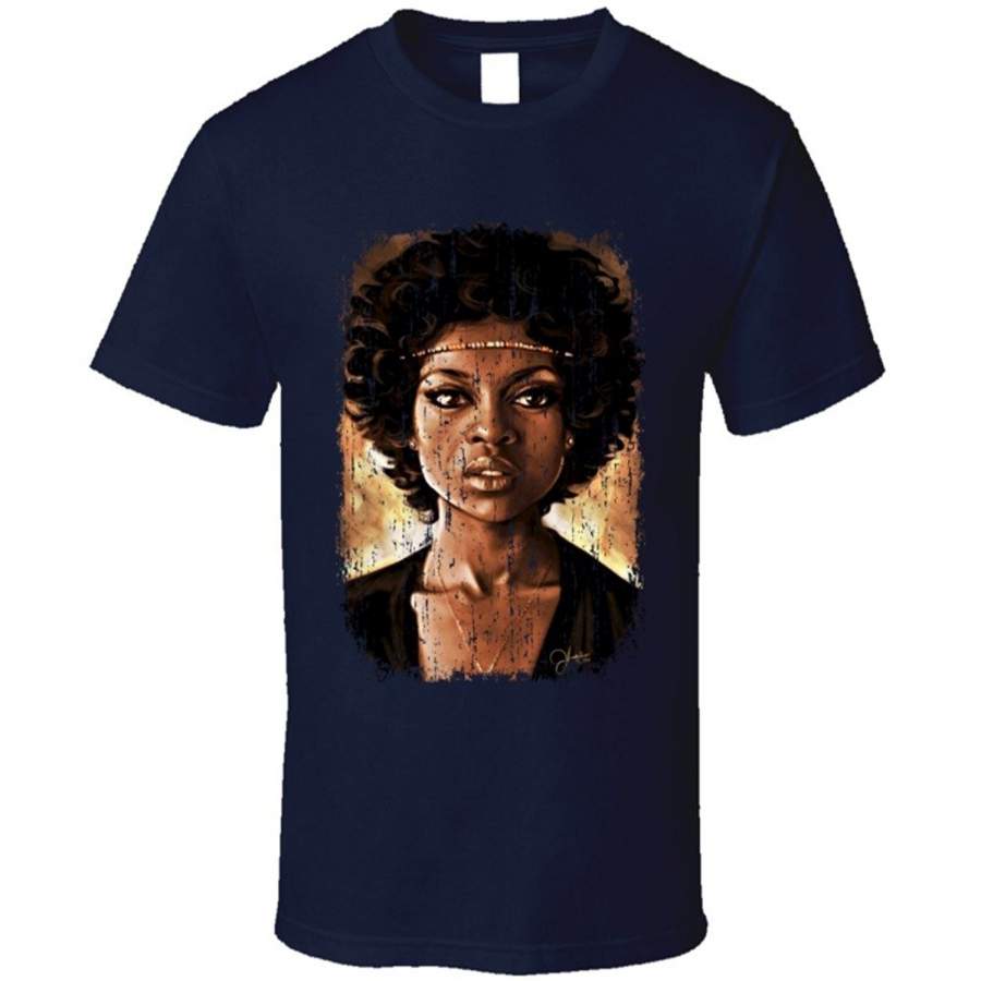 Lola Falana Celebrity Icon Sexy Vintage T Shirt Fashion O-Neck Short Sleeved T-Shirts Summer Funny Loose Punk Tee Shirt For Men