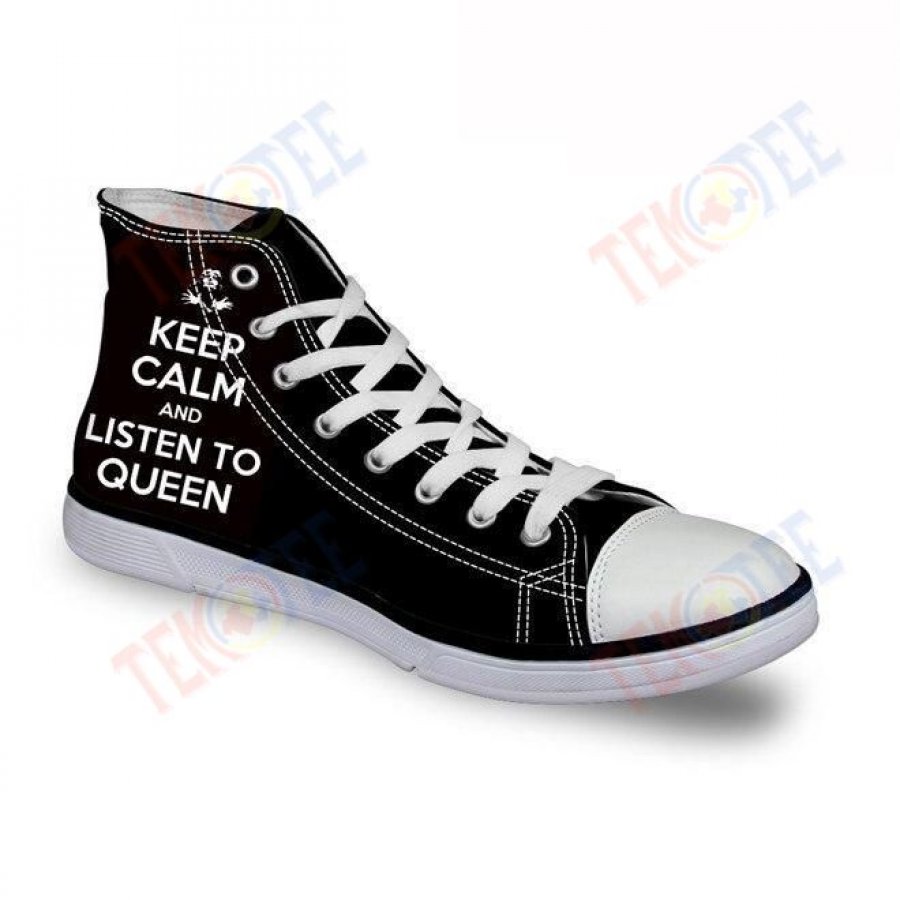 Mens Womens Queen Band Freddie Mercury Rhapsody High Top Lace Up Shoes For Men And Women Nice And Comfortable TDT843