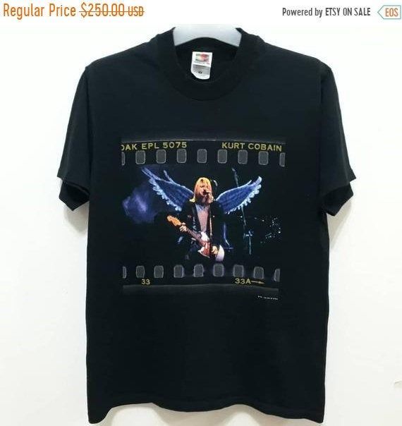 Vtg 1999 Nirvana Shirtpromo Tour Concert Grunge Rock The End Of Music Kurt Cobain Usa Band Tops 90S Merchandise Shirt