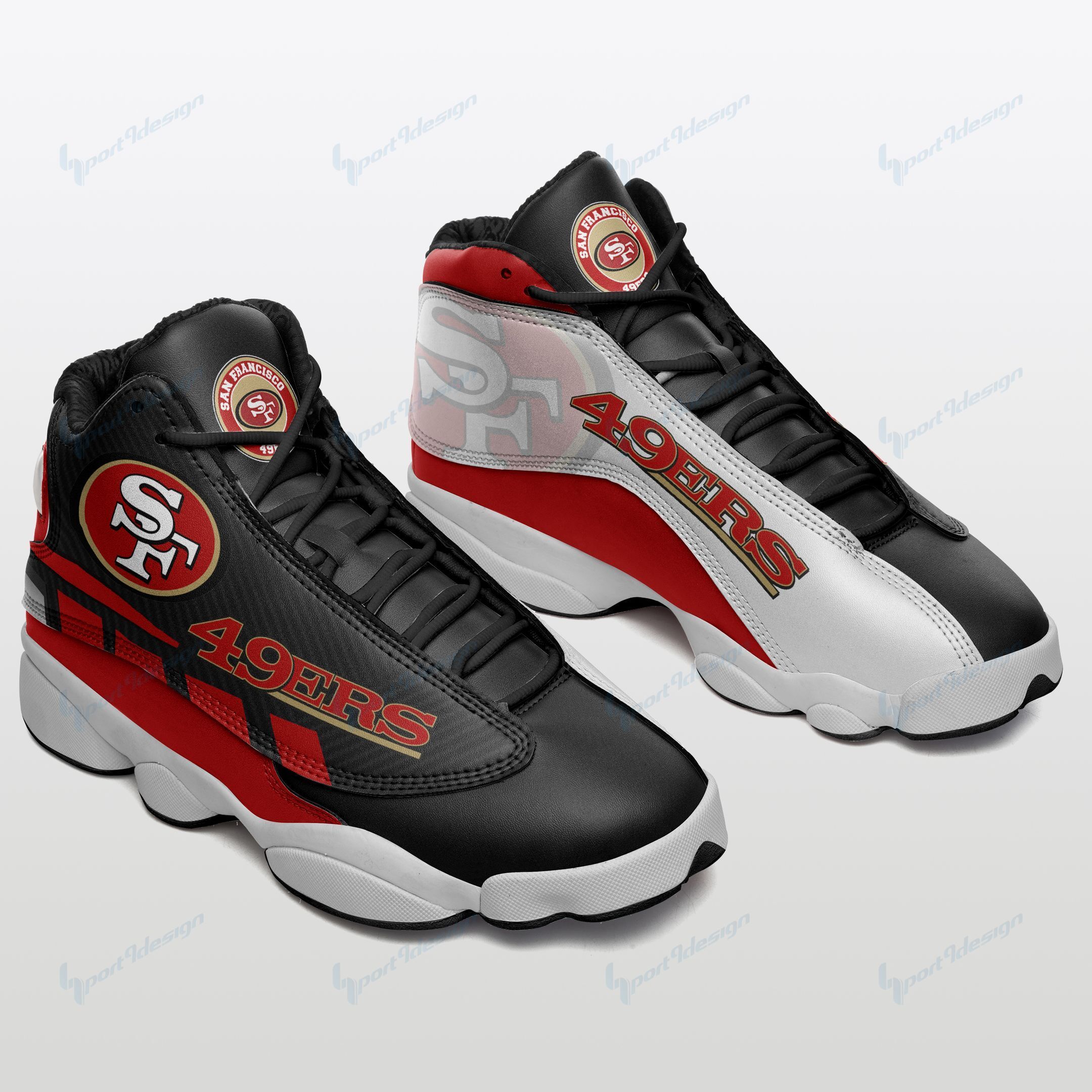 San Francisco 49ers Air JD13 Sneakers 608