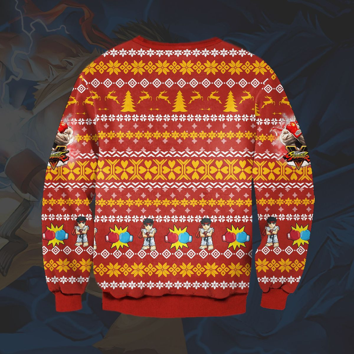 Ryu Street Fighter Christmas Sweater – TXTrend Shop