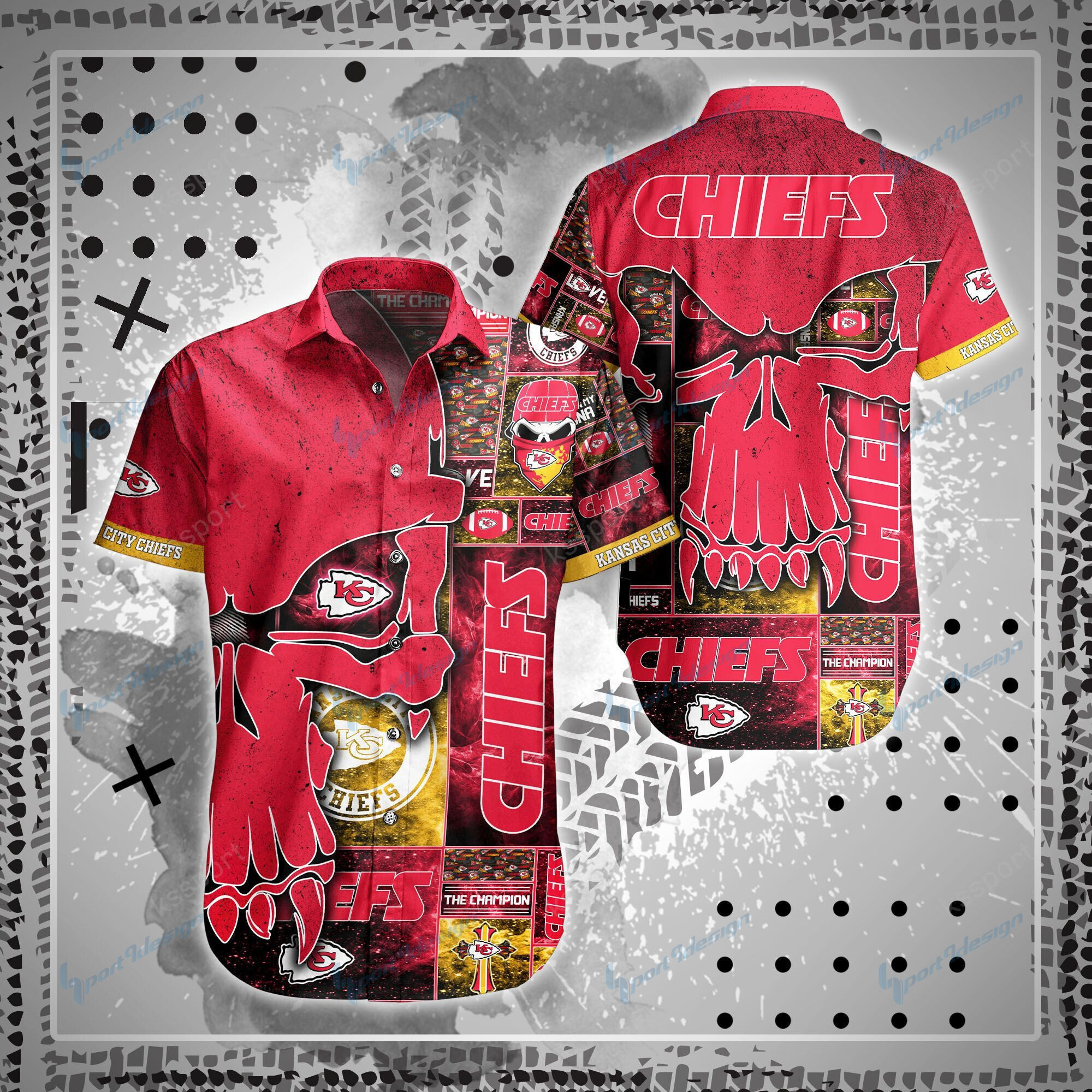 Kansas City Chiefs Shirt And Shorts Bg90