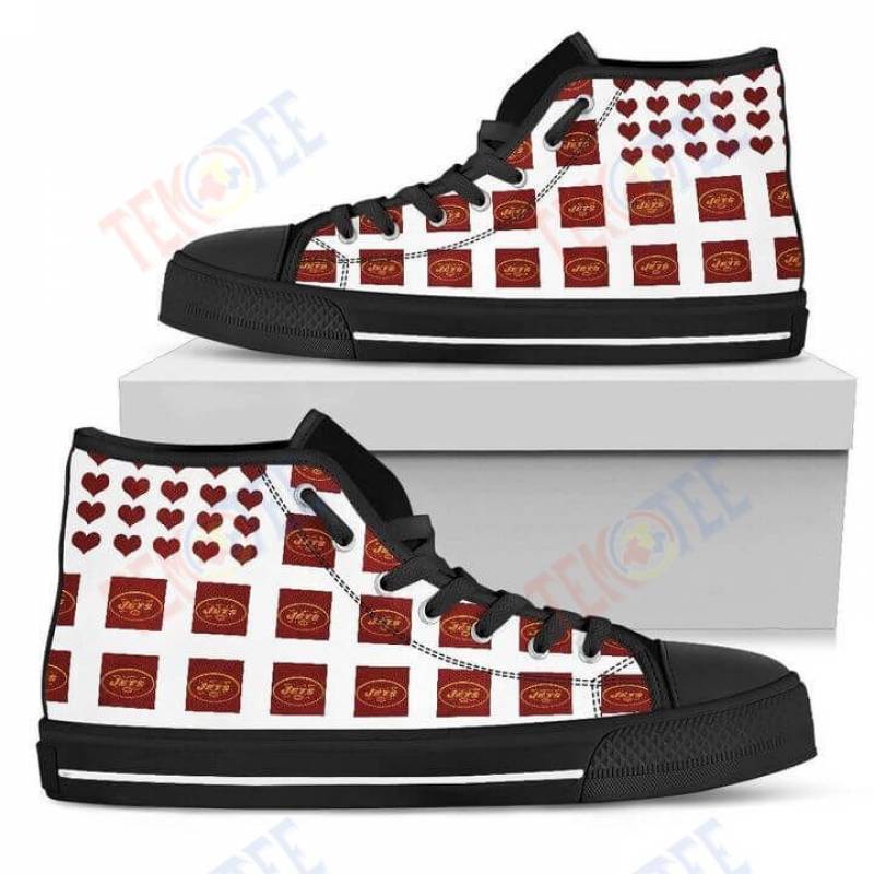 Mens Womens Colorful New York Jets High Top Shoes Chocolate Lovely T Valentine TMT331