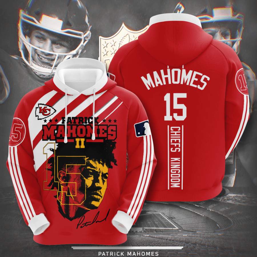 Kansas City Chiefs Patrick Mahomes Hoodie 3D Style2992 All Over Printed