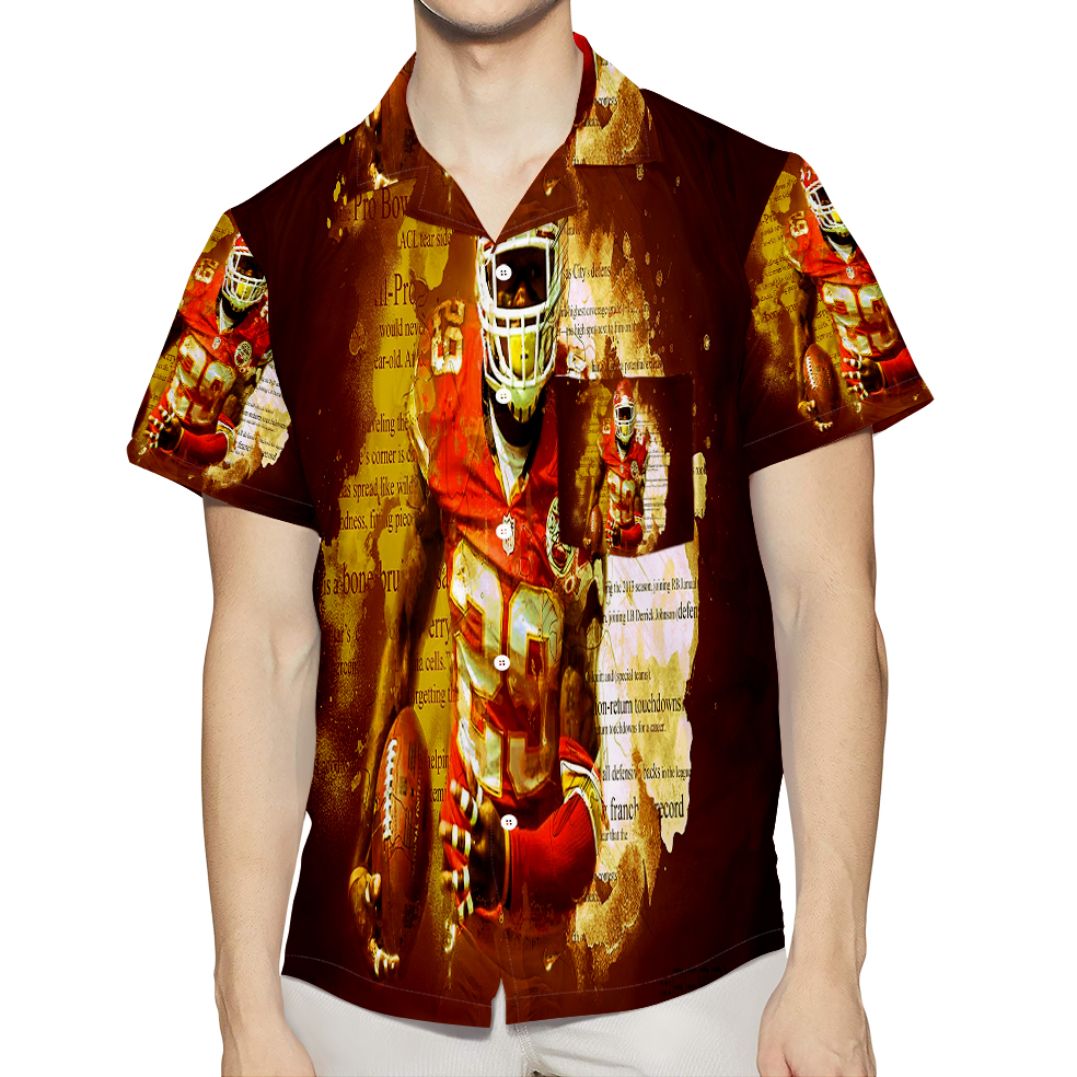 Kansas City Chiefs Player 27 Quote 3D All Over Print Summer Beach Hawaiian Shirt With Pocket