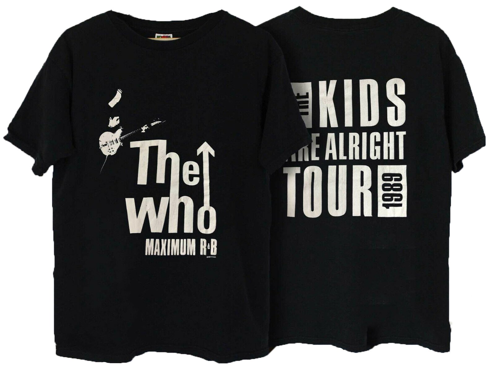 Vintage The Who Tshirt 1989 Kids Are Alright Tour Concert Tee 1980s