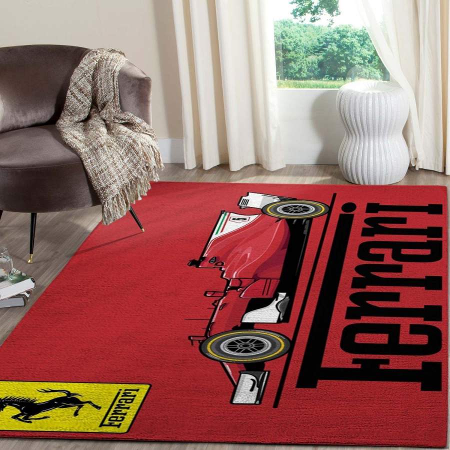 Ferrari Logo SuperCars Area Rugs Living Room Carpet FN121225 Local Brands Floor Decor The US Decor