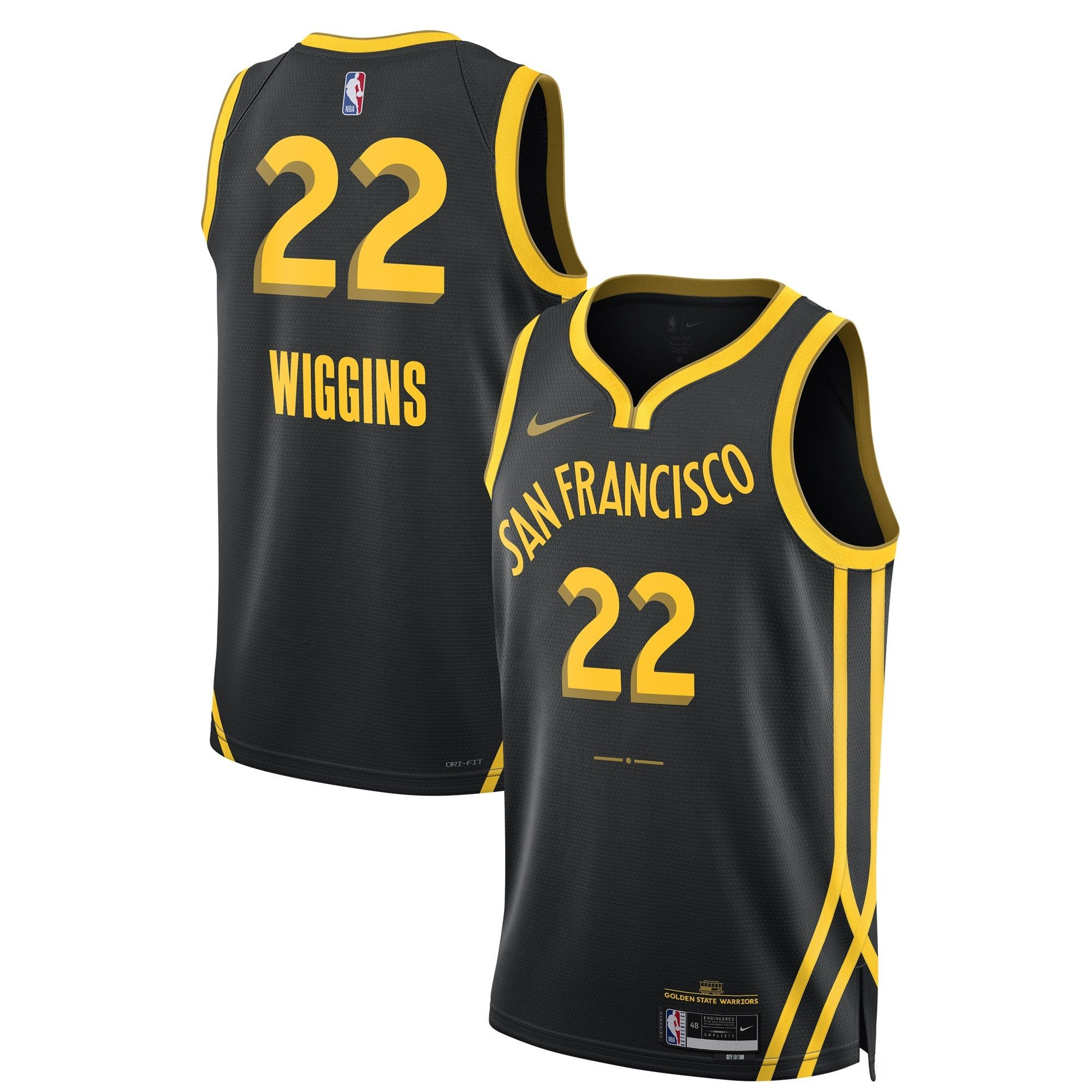 Andrew Wiggins Golden State Warriors 2023/24 Swingman City Edition Jersey – All Stitched