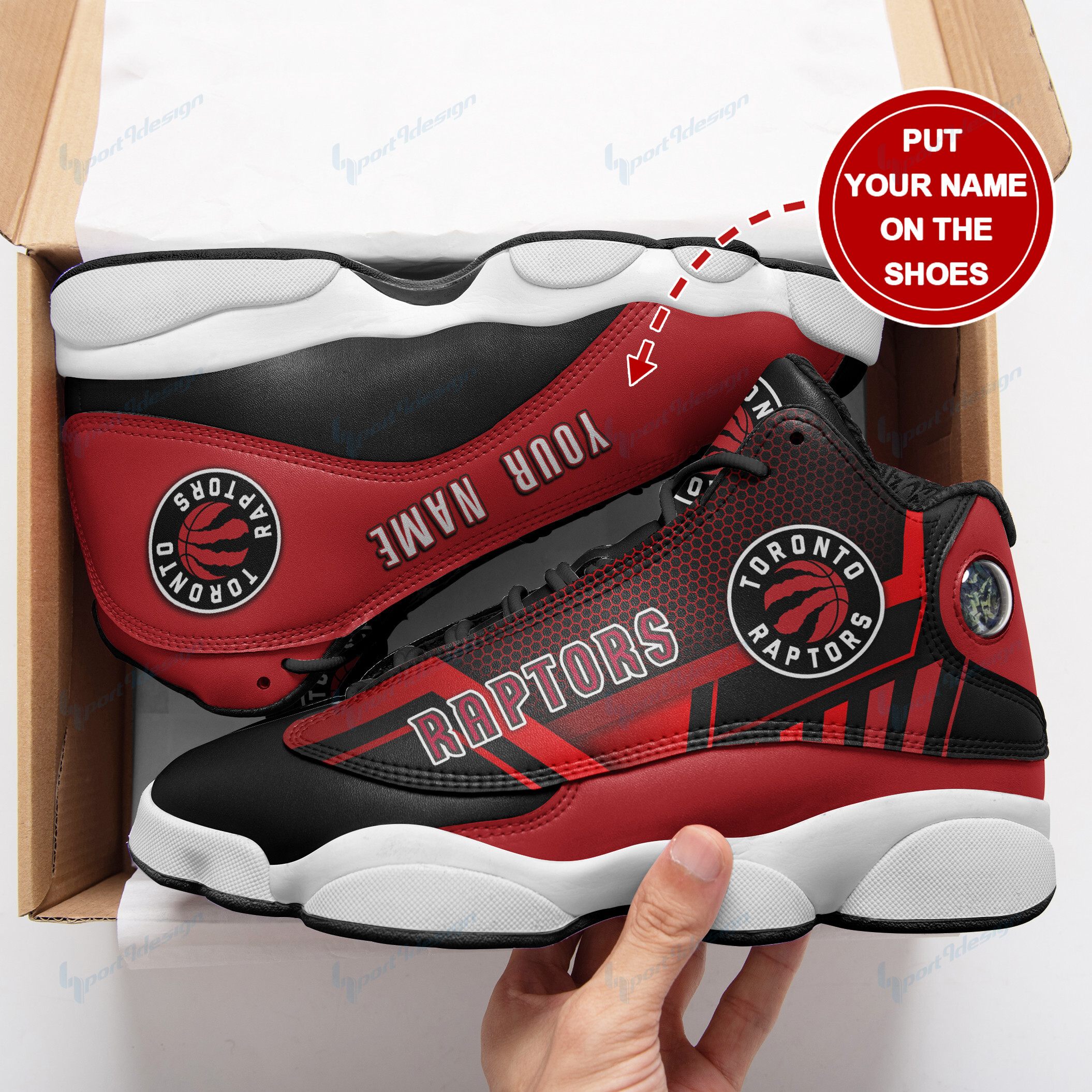 Toronto Raptors Personalized Ajd13 Sneakers Bg52