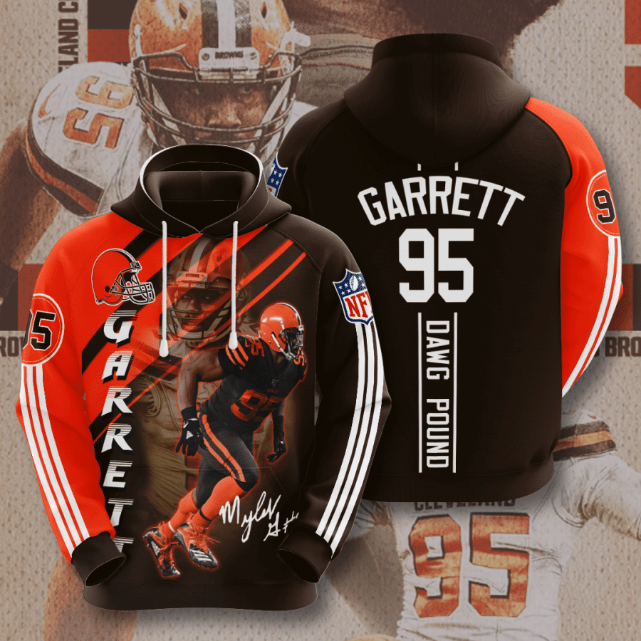 Cleveland Browns Myles Garrett 44 Unisex 3D Hoodie Gift For Fans