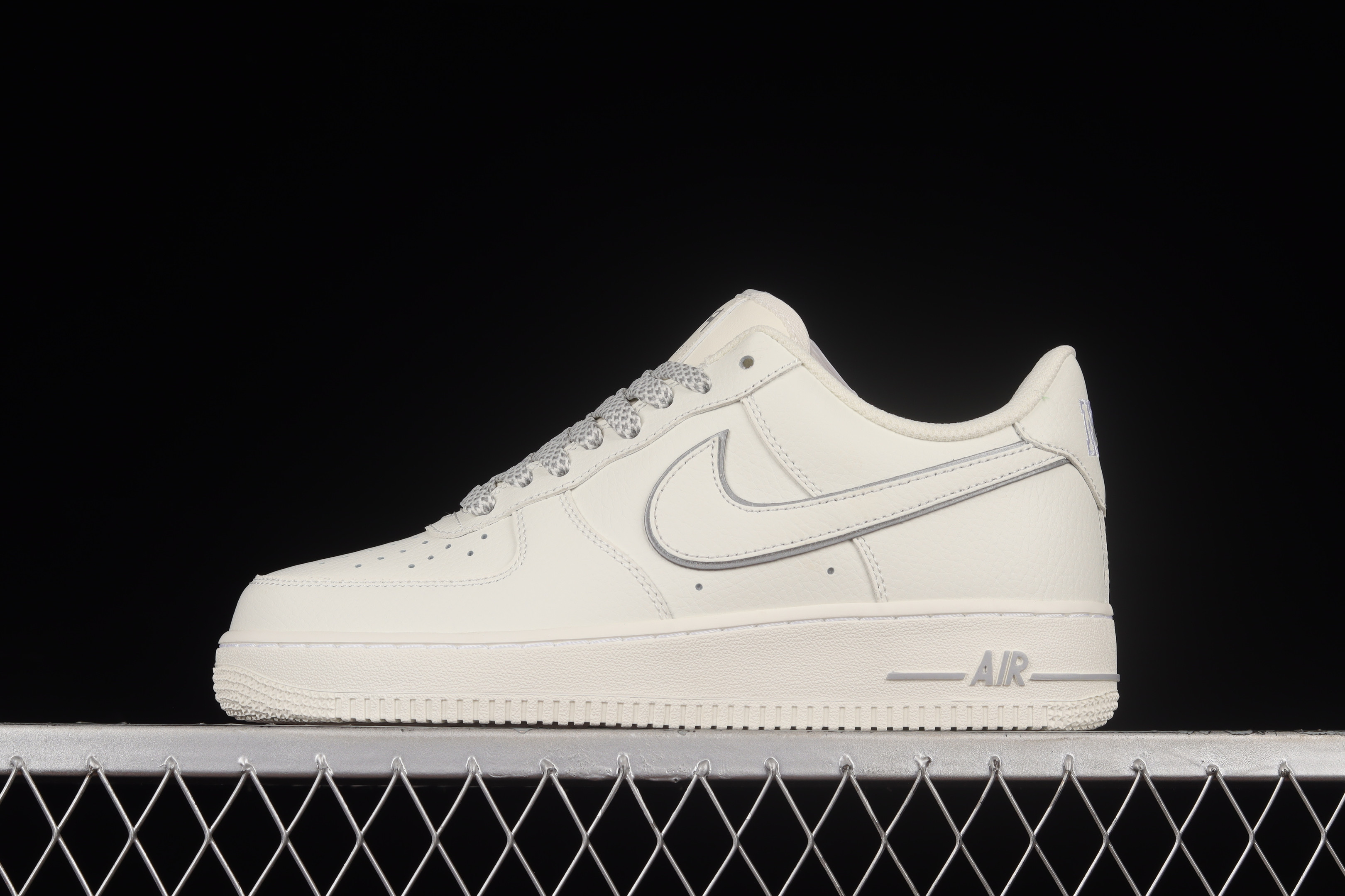 Kith x Nike Air Force 1 07 Low Beige Silver Shoes Sneakers SNK225557683